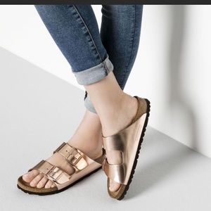 Birkenstock Arizona metallic sz 38